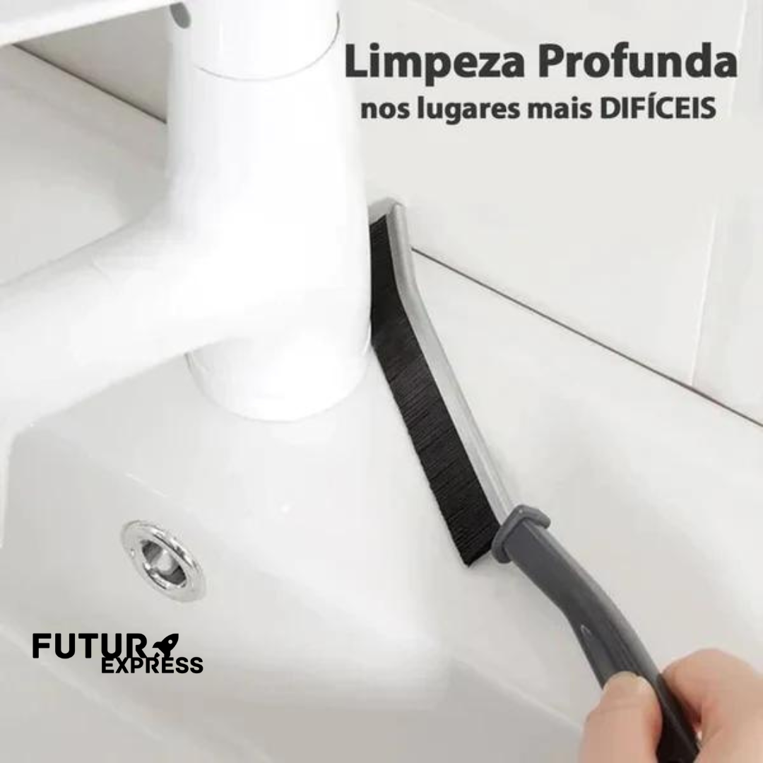 Escova de Limpeza CleanFlex - Cantos Impecáveis e Brilhantes - Futura Express