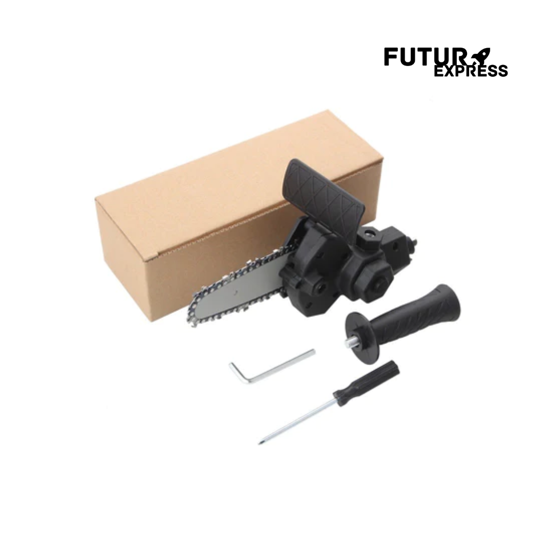 Adaptador versátil motosserra - Melhor corte e Adaptável em qualquer furadeira - Futura Express